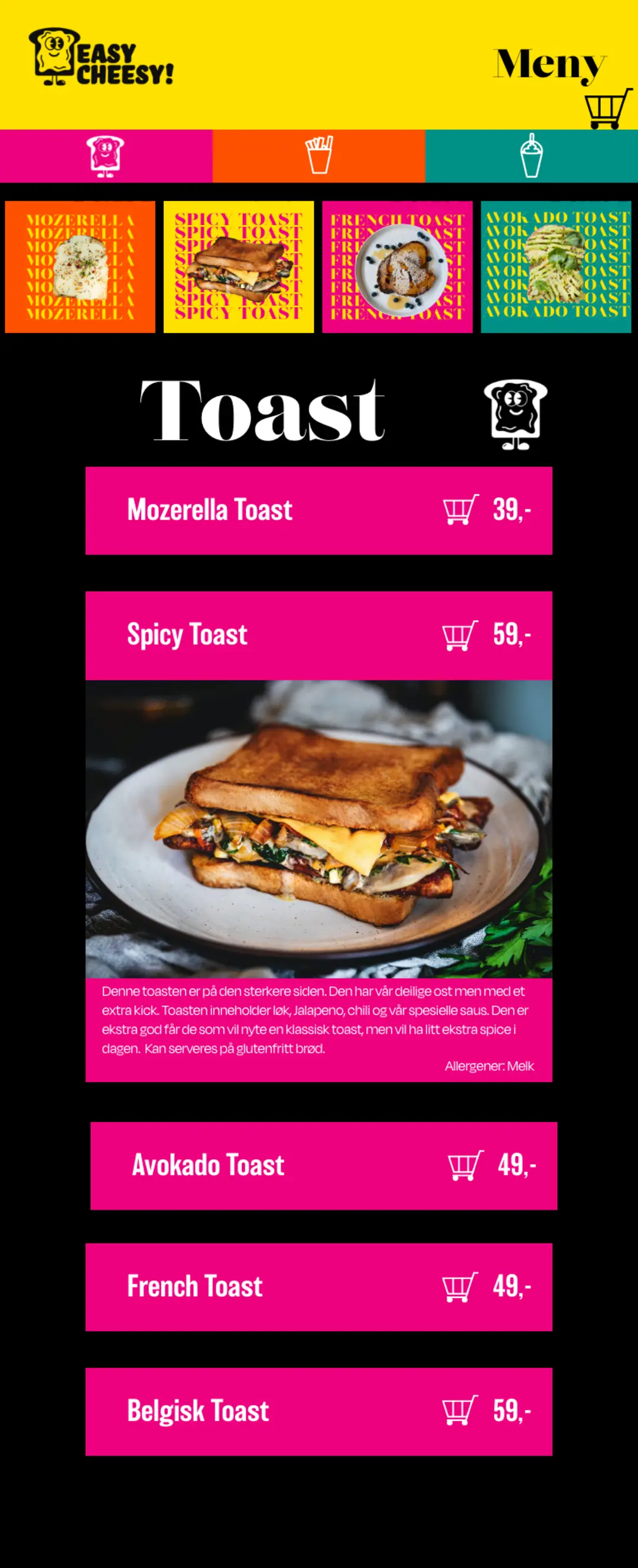 Digital Menu