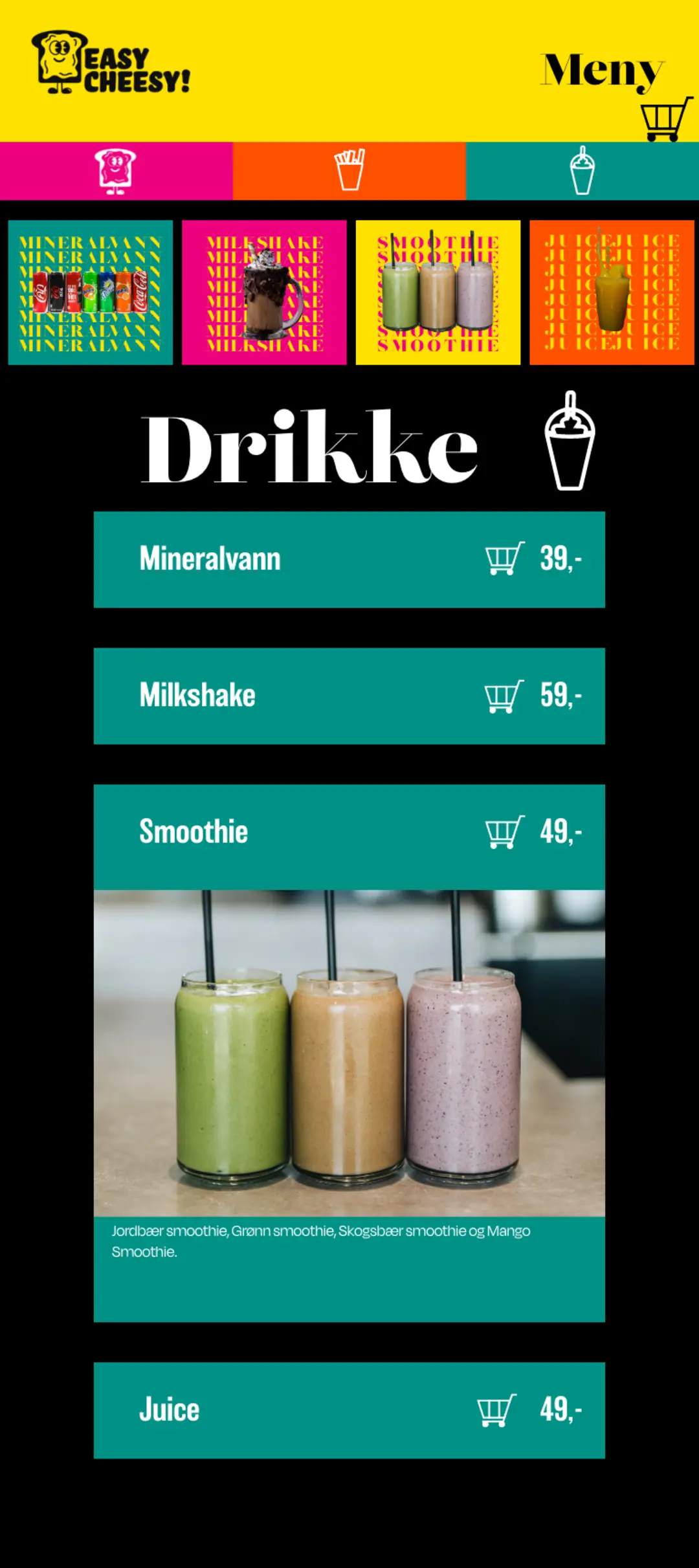 Digital Menu